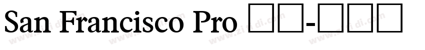 San Francisco Pro 字体字体转换